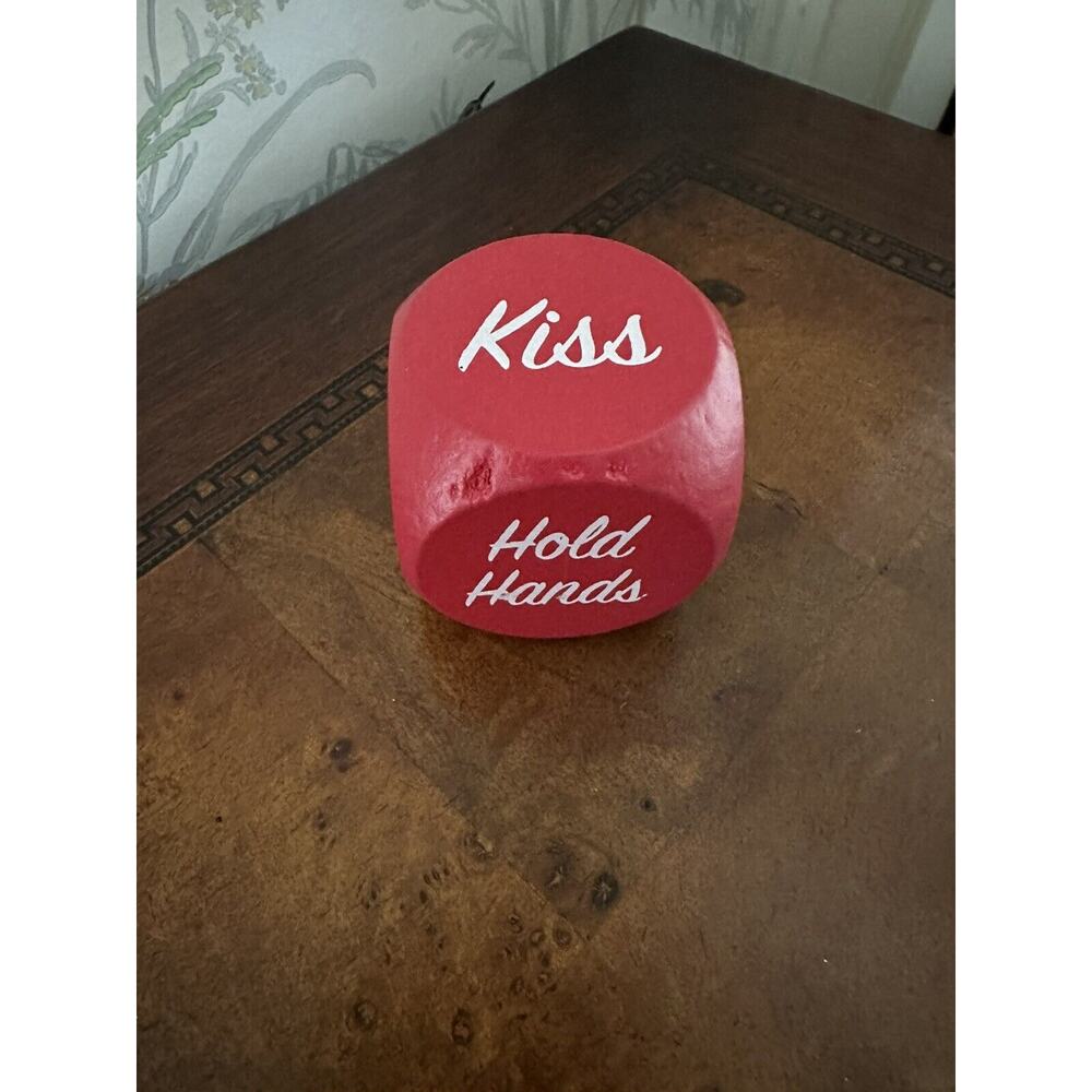 Giant Couples Red Wooden Dice 2x2x2” 6 Sided